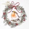 wieńce z rudzikami, świąteczny wieniec,  ptak rudzik*wreaths with robins, Christmas wreath, robin bird*Kränze mit Rotkehlchen, festlicher Kranz, Rotkehlchen-Vogel*coronas con petirrojos, corona festiva, pájaro petirrojo